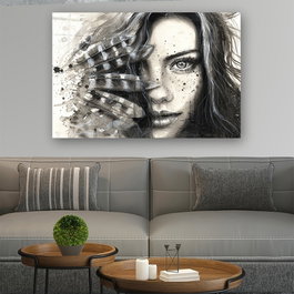 Wallity Cuadro decorativo de vidrio templado Multicolor 70 x 100 cm